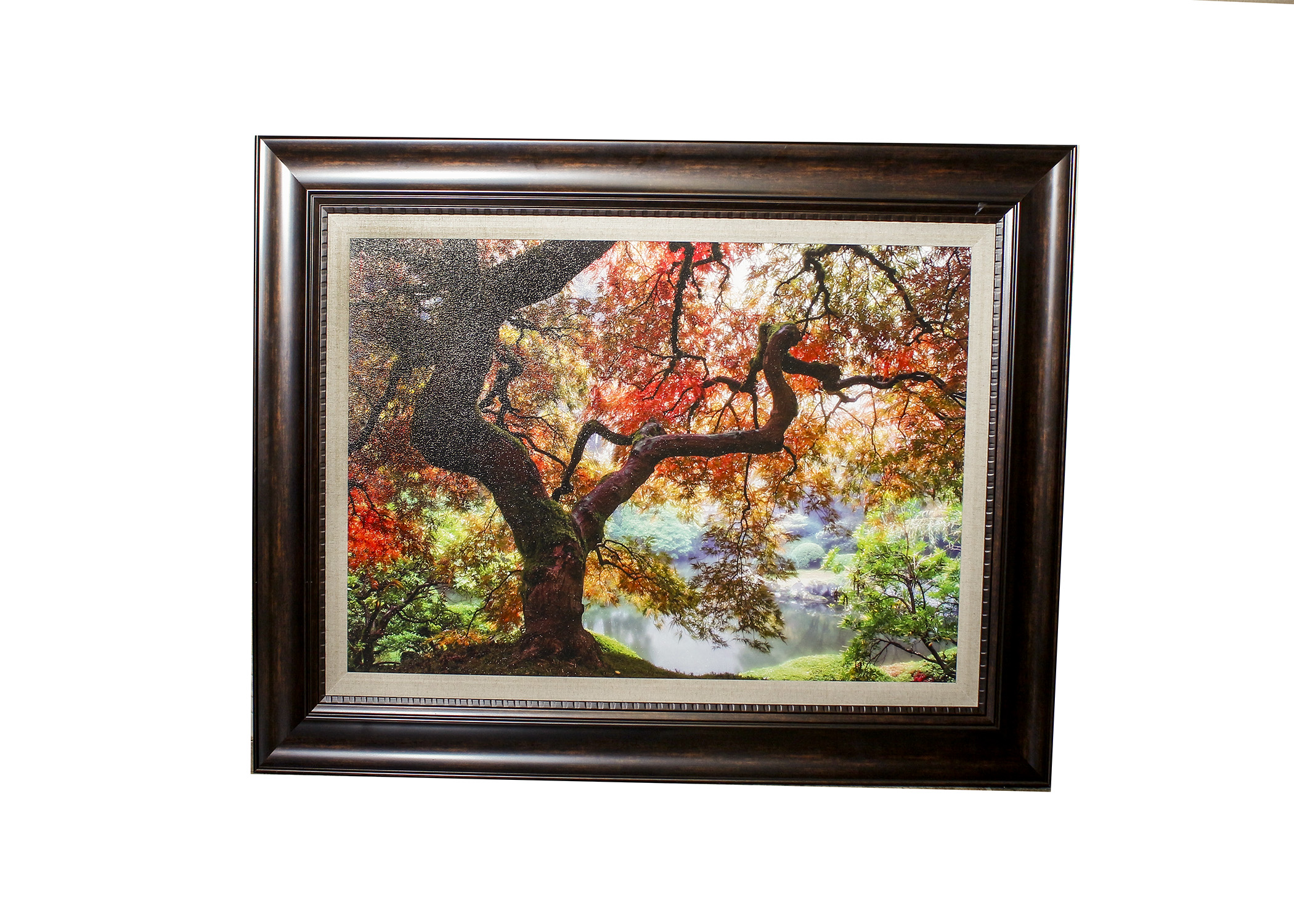 Large Framed Fall Tree Scene from Kirklands EBTH